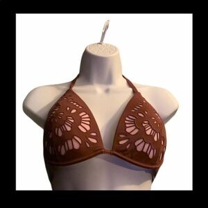 Shade & Shore Tropics Push Up Laser Cut Top